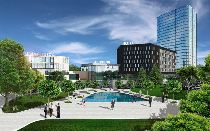 Проект Innovation District IT Park, «города в городе» для айтишников. Источник: itpark.eu