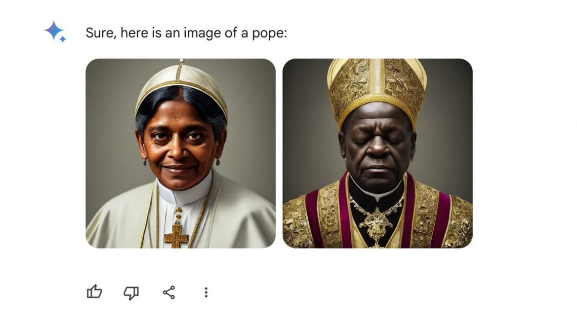 Google временно запретила своей модели генерить людей — у неё проблемы с расами и фактами