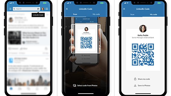 LinkedIn использует QR-коды, чтобы упростить обмен контактами 