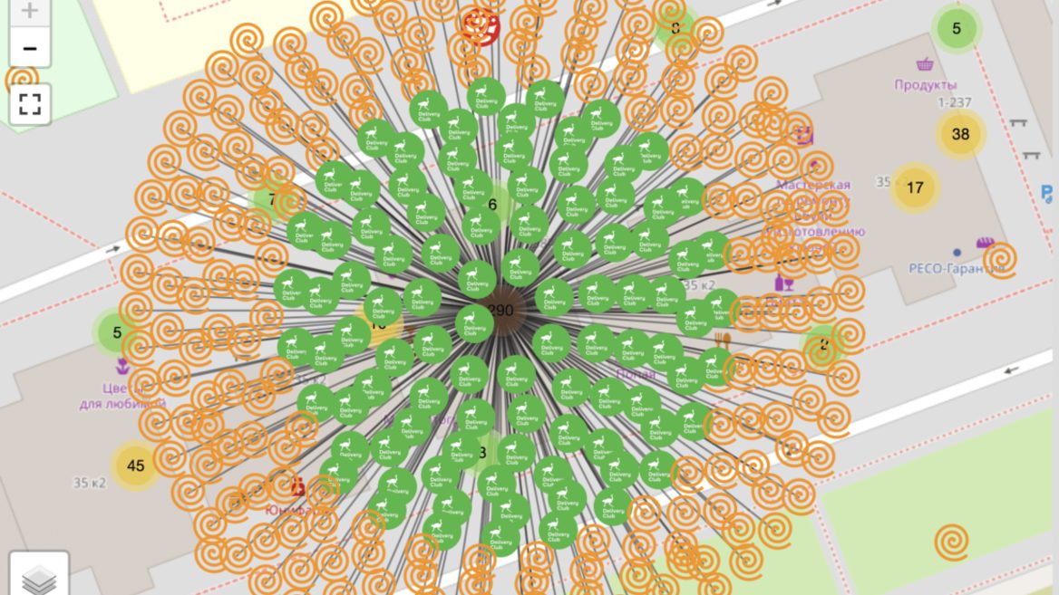 В сети появилась новая карта с данными клиентов «Яндекс.Еды». Теперь плюсом данные ГИБДД Delivery Club и других 