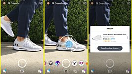 Snapchat внедрила визуальный поиск товаров на Amazon 