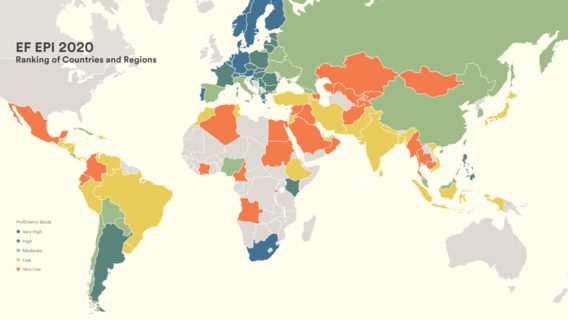 Беларусь заняла 40-е место в крупнейшем рейтинге владения английским