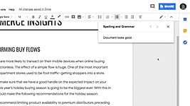 В Google Docs внедрили проверку правописания 