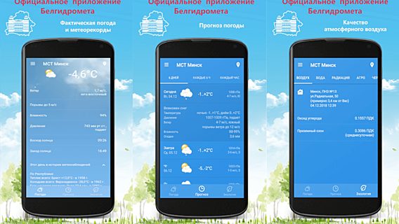 В Академии наук разработали погодное приложение для Беларуси 