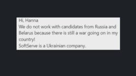 Украинский аутсорс-гигант отказал беларуской айтишнице из-за войны. А затем извинился