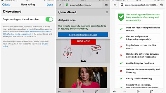 В мобильной версии Edge появилась функция для борьбы с фейковыми новостями 