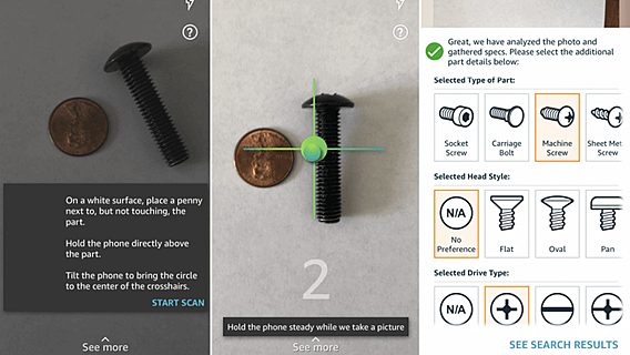 Amazon выпустила приложение для поиска крепёжных деталей 