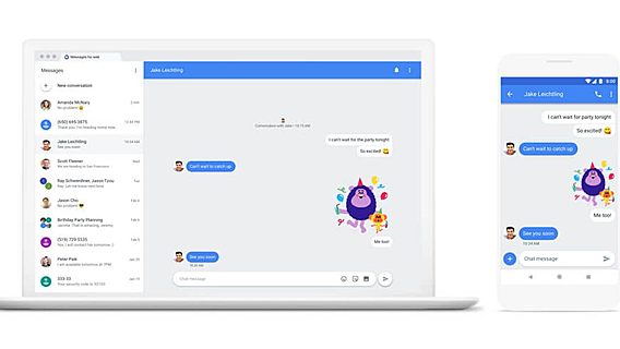 В Android Messages добавили отправку сообщений с ПК 