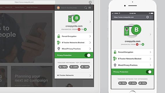 Расширение от DuckDuckGo блокирует все трекеры и оценивает безопасность сайтов 