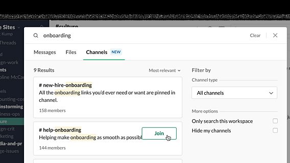 Slack упростил поиск каналов 