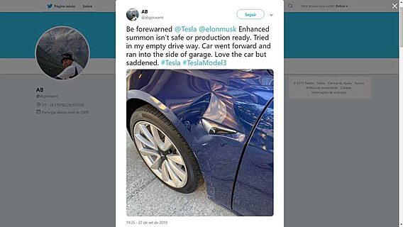 Функция Smart Summon в электрокарах Tesla привела к авариям 