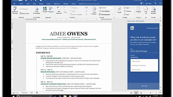 В Word появился LinkedIn-ассистент для составления резюме 