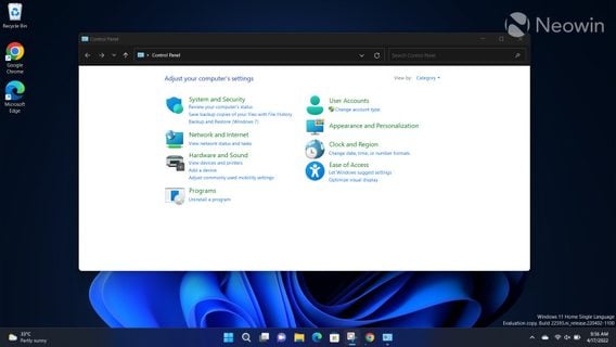 Microsoft уберёт «Панель управления» из Windows 11