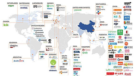 Не только США: где «водятся» ИТ-единороги за пределами Нового света (инфографика) 