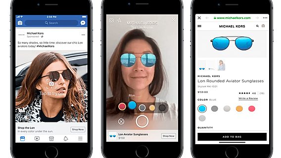 Facebook тестирует рекламу в дополненной реальности 