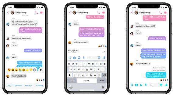 В чатах Facebook Messenger теперь можно отвечать на конкретные сообщения 