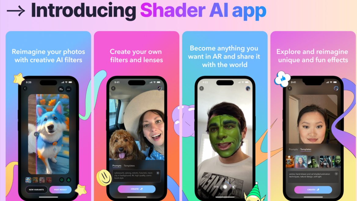 Стартап Shader основанный беларуской выпустил AI-приложение. Оно генерирует AR-эффекты для соцсетей