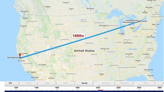 Биткоин впервые перевели по радио между Канадой и США 