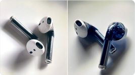 В сеть выложили прототипы AirPods и зарядки Apple с прозрачным корпусом