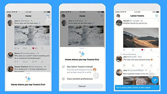 В Twitter вернули хронологическое отображение ленты публикаций 