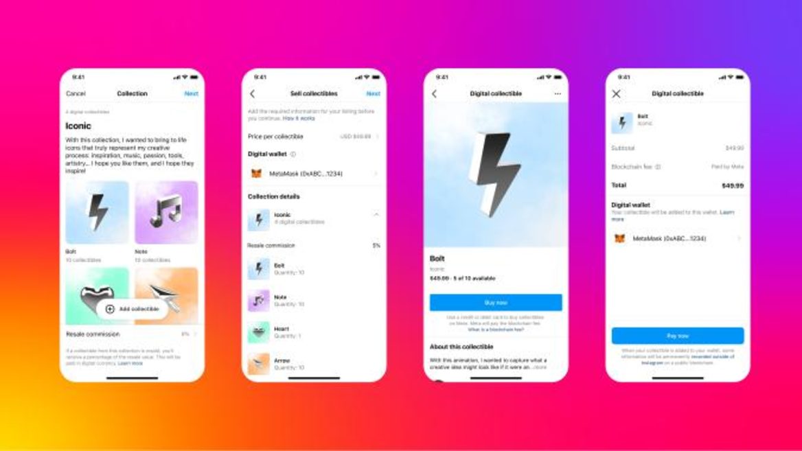 Instagram тестирует создание и продажу NFT. Пока без комиссии