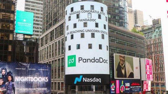 Биржа Nasdaq поздравляет PandaDoc. Фотофакт 