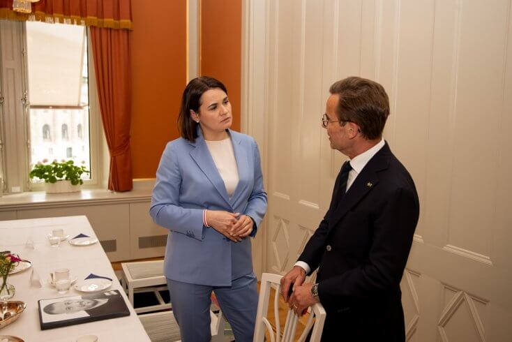 Тихановская поблагодарила власти Швеции  за принципиальную позицию в отношении режима Лукашенко