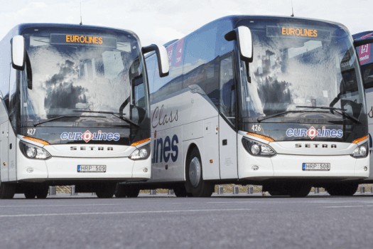 Eurolines после отмены ряда рейсов между Вильнюсом и Минском вывел на оставшиеся двухэтажные автобусы