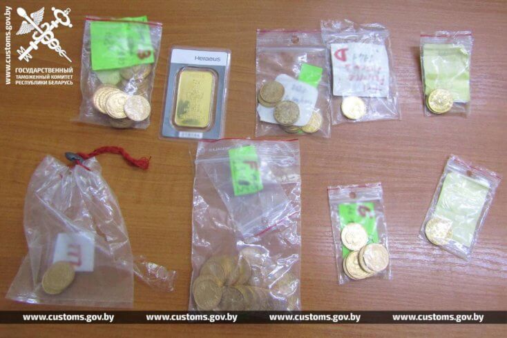 Грамадзянка Францыі паспрабавала ўвезці ў Беларусь незадэклараванае золата і пазбавілася больш як 6 тыс. долараў