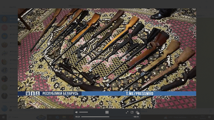 У жителя Мядельского района изъято 15 пневматических винтовок и шесть пистолетов