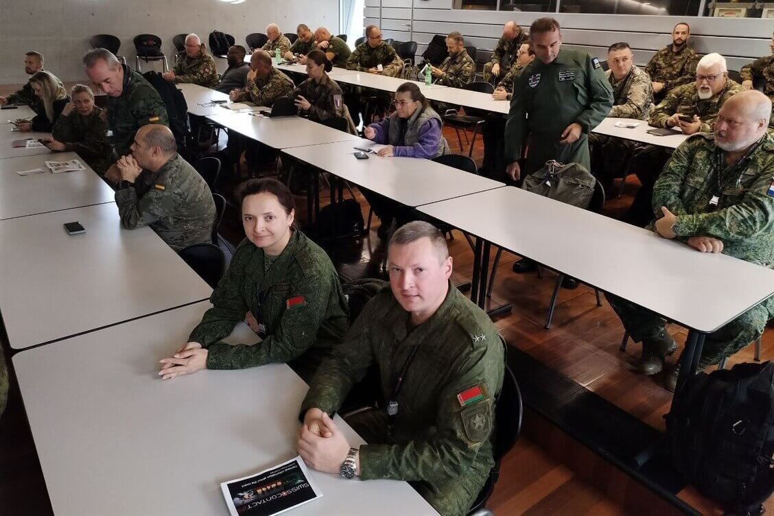Belarusian military delegation visiting Switzerland