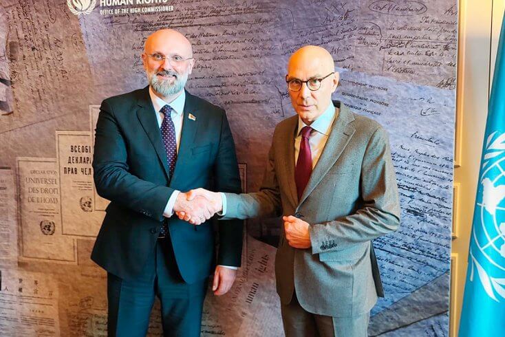 Намеснік кіраўніка МЗС Беларусі абмеркаваў узаемадзеянне з вярхоўным камісарам ААН па правах чалавека, паскардзіўся на суседзяў з ЕС