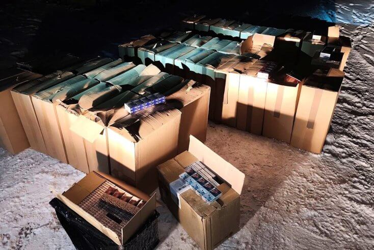 Литовская погранслужба сообщила об обнаружении более 80 тыс. пачек контрабандных белорусских сигарет