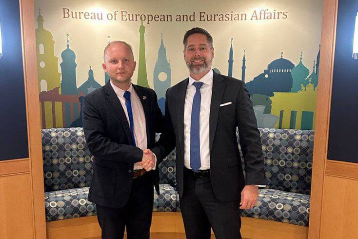 Дарадца Ціханоўскай сустрэўся з намеснікам памочніка дзяржсакратара ЗША Смітам, датычным да вызвалення палітвязняў