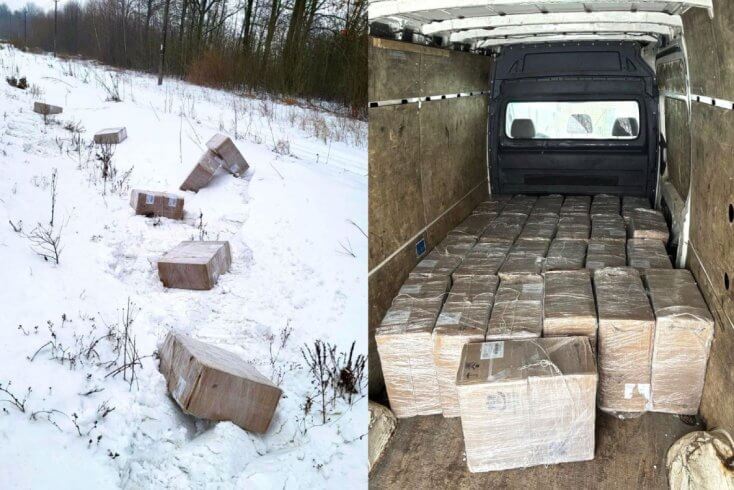 Погранслужба Литвы перехватила крупную партию контрабандных белорусских сигарет — груз выбросили из поезда