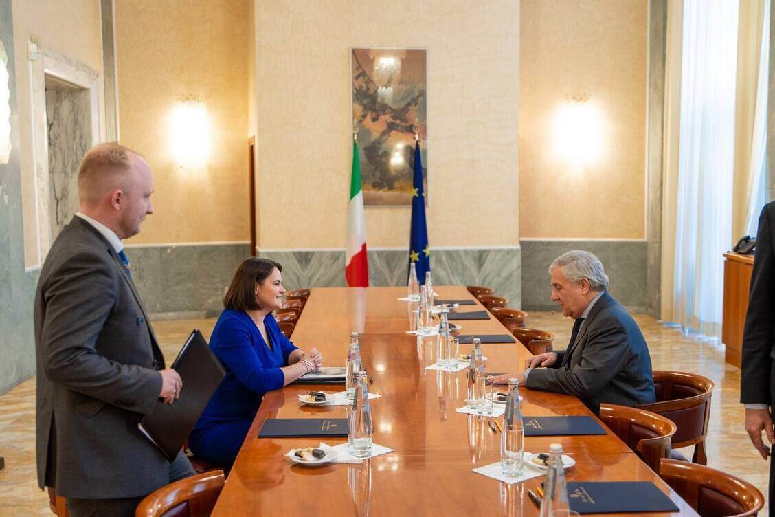 Тихановская обсудила с главой МИД Италии поддержку белорусских демсил