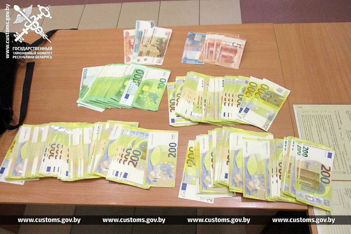 В отношении пассажира транзитного поезда в Беларуси открыто уголовное дело за попытку тайно провезти крупную сумму денег