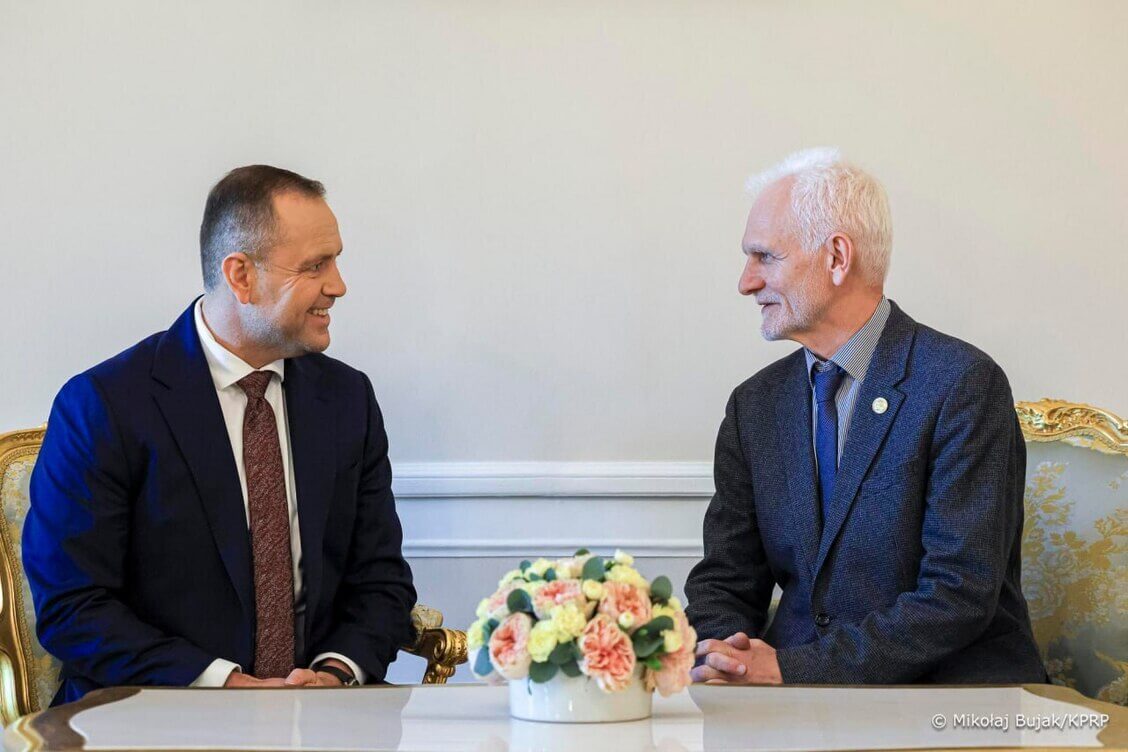 Беляцкий встретился с президентом Польши Навроцким