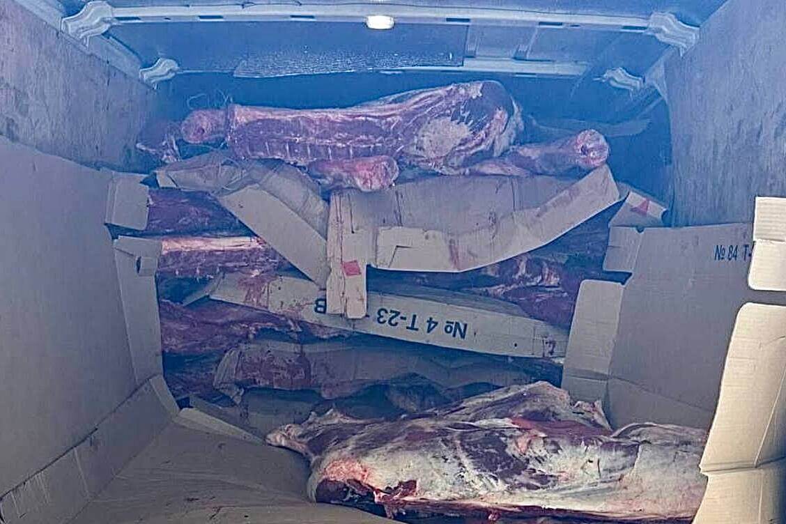 В Ляховичах задержан иностранец, перевозивший без документов 1,7 тонны говядины