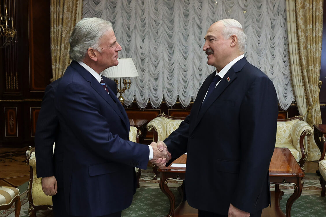 На сустрэчы з прапаведнікам з ЗША Лукашэнка пахваліўся міжканфесійным мірам у Беларусі