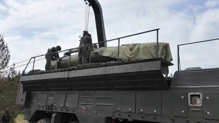 Belarus deploys nuclear missiles to field positions as part of a drill