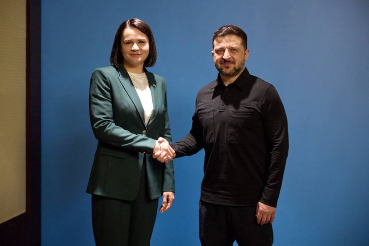 Зеленский на слова Тихановской: Европа не может позволить себе потерять ни одну нацию, стремящуюся к независимости