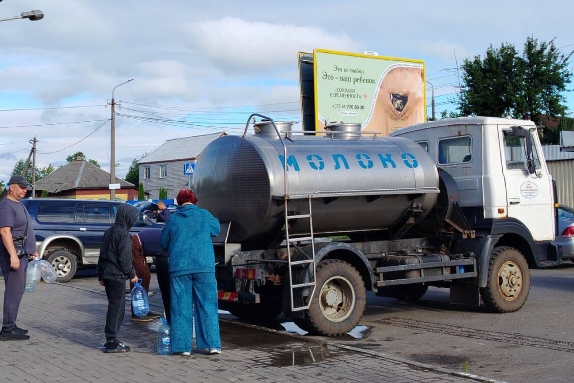 Праз аварыю ў 76-тысячным Жлобіне спыненае водазабеспячэнне