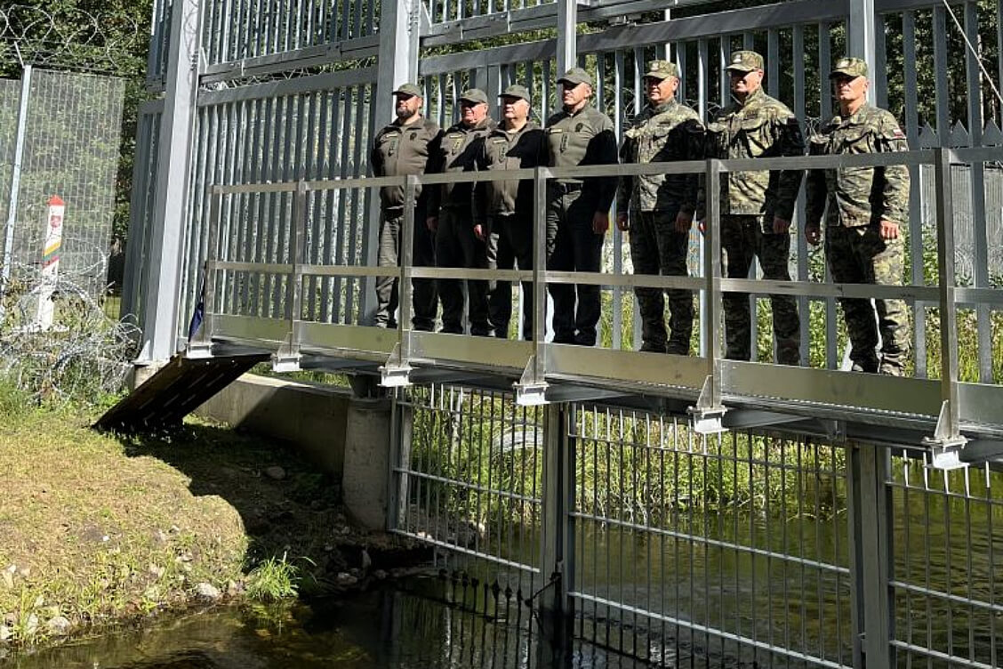 На стыке Литвы и Польши с Беларусью установлены речные ворота — для противодействия нелегальной миграции